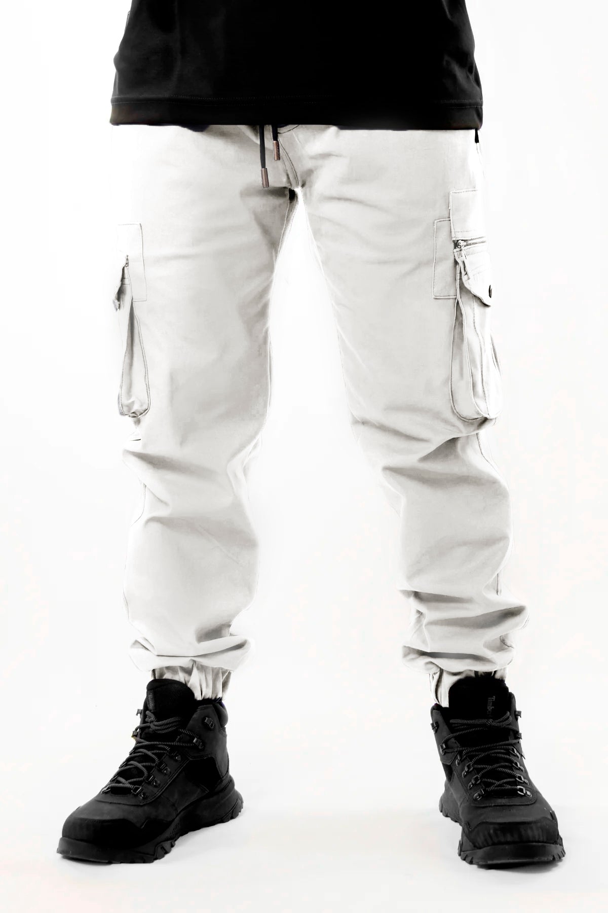 Jogger Cargo Xpand - Tapered Fit, White