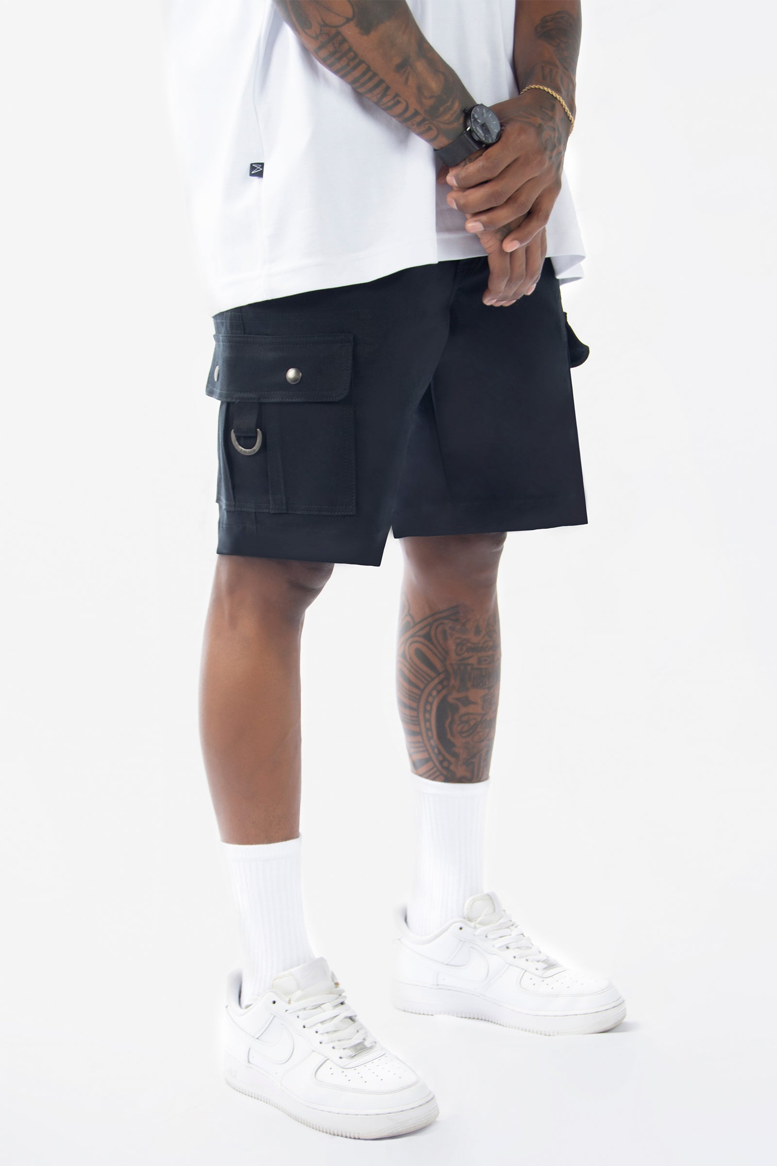 Short Cargo Xpand – Classic Fit, Black