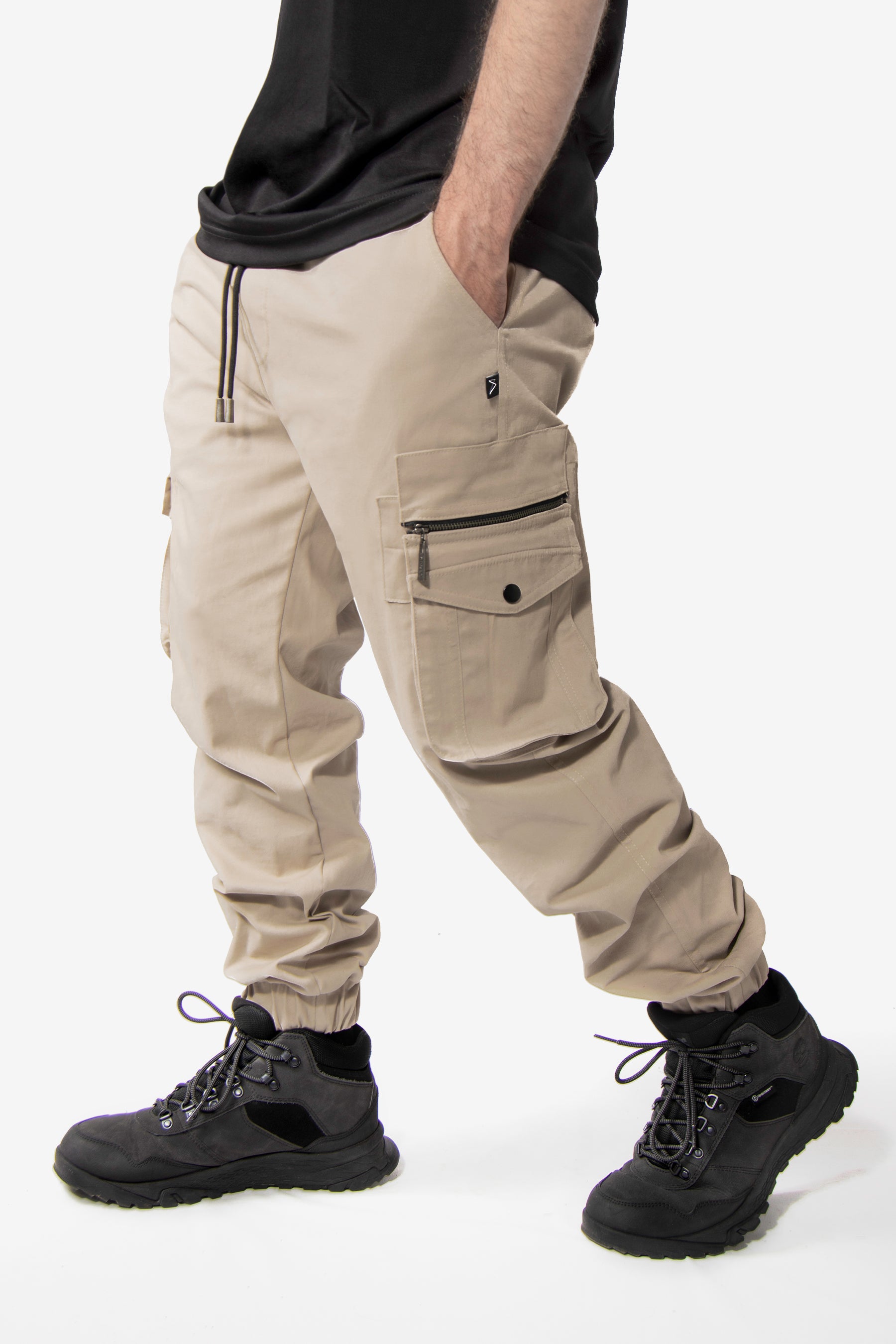 Jogger Cargo Xpand - Tapered Fit, Beige