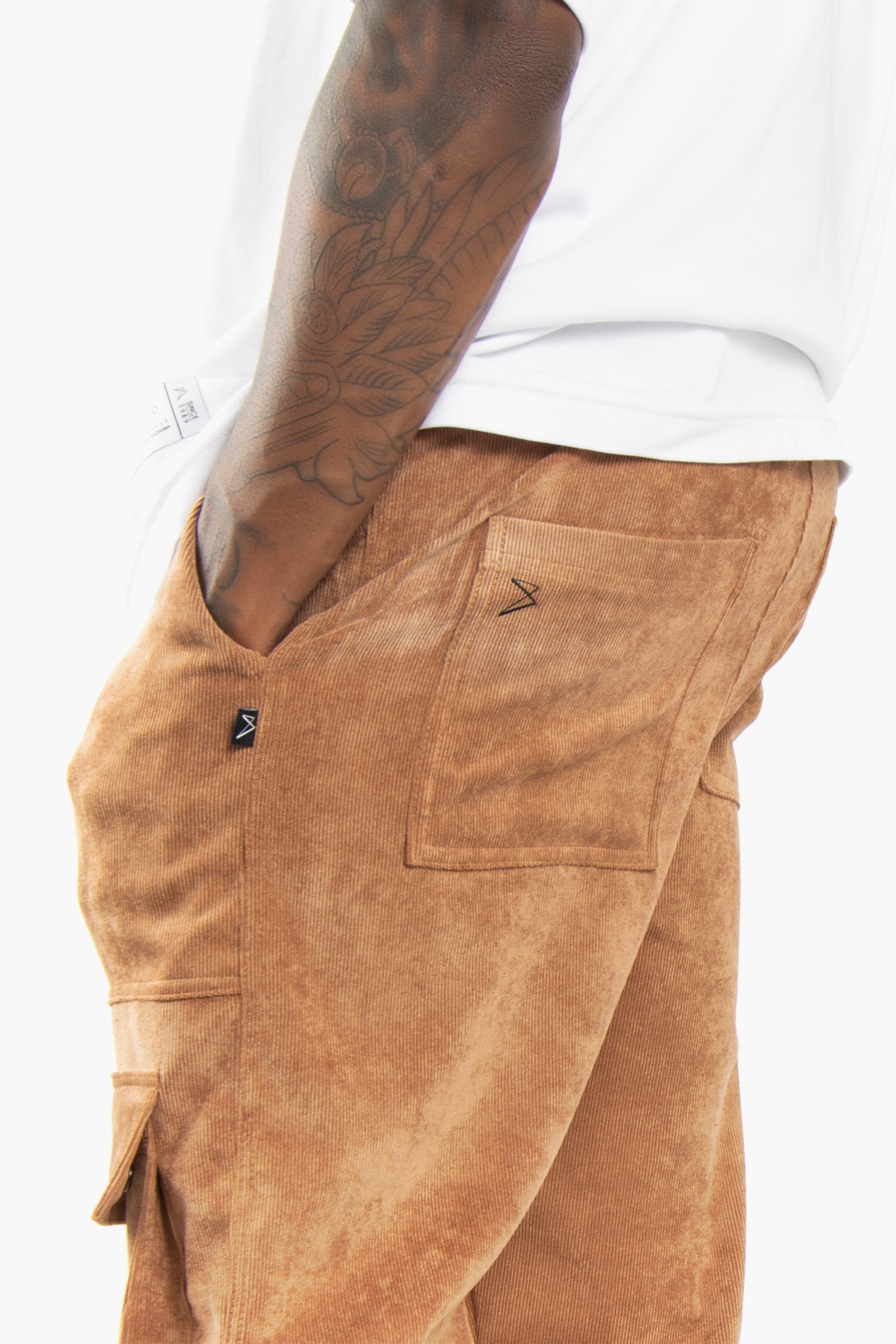 Corduroy Cargo Jogger - Camel