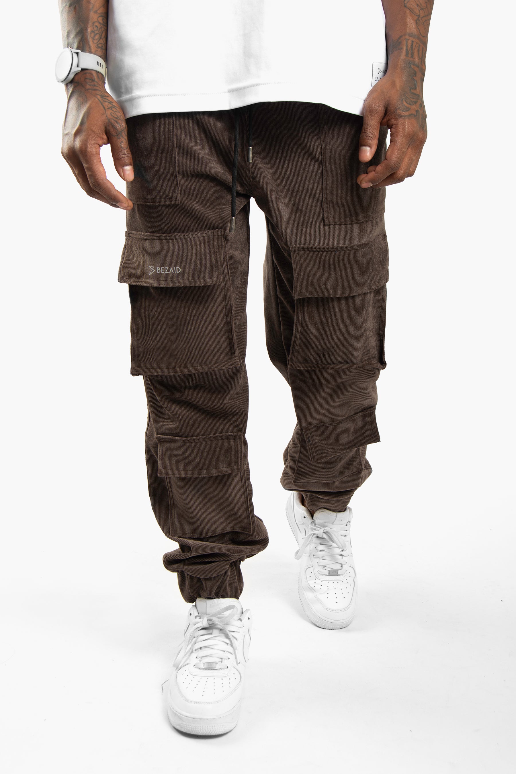 Corduroy Cargo Jogger - Deep Brown