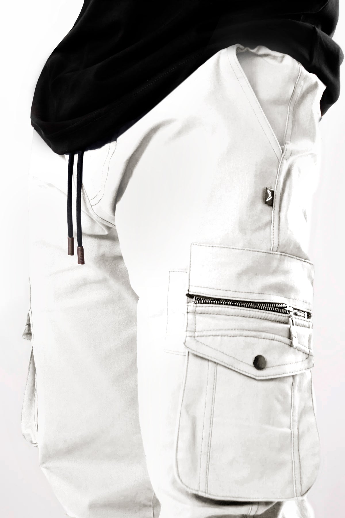 Jogger Cargo Xpand - Tapered Fit, White