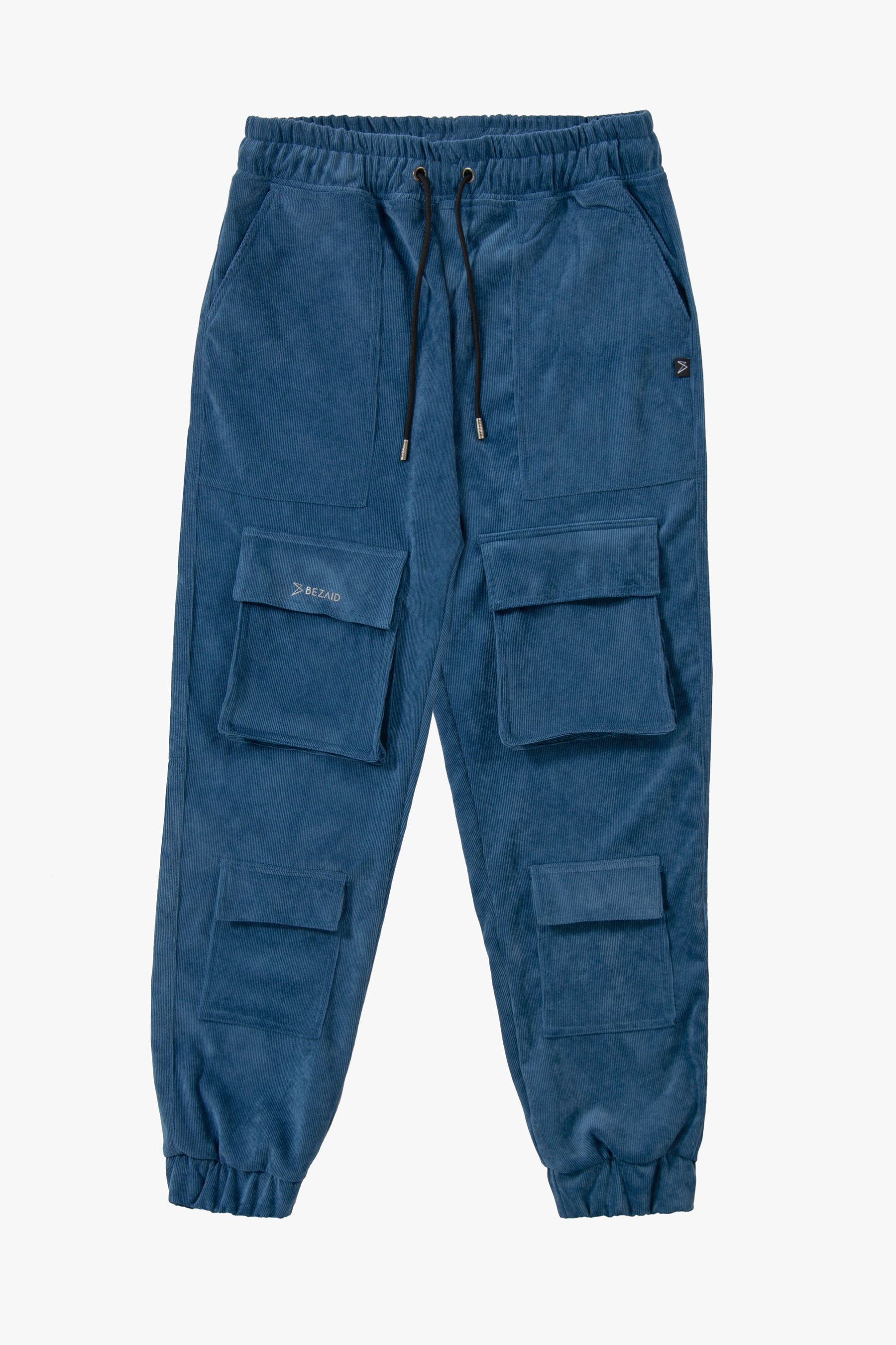 Jogger Cargo Corduroy - Tapered Fit, Blue
