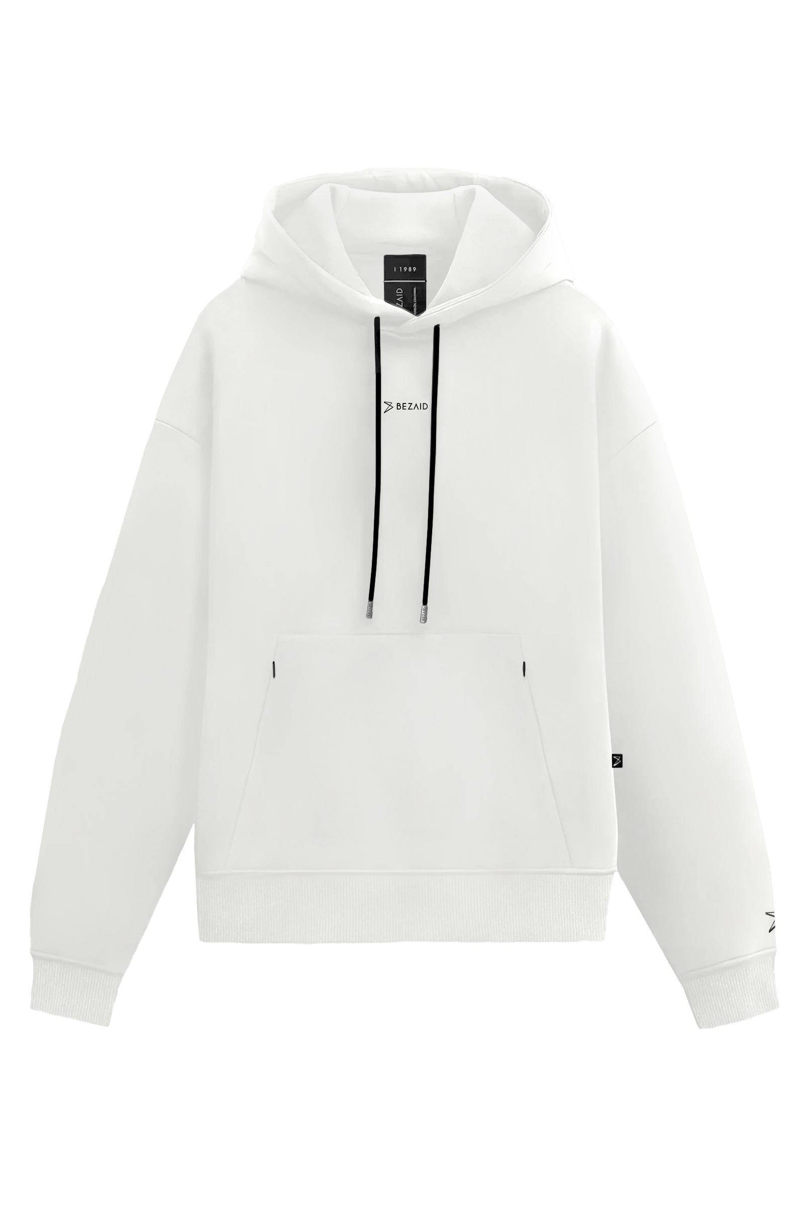 Hoodie Basic Stiff – Classic Fit, White