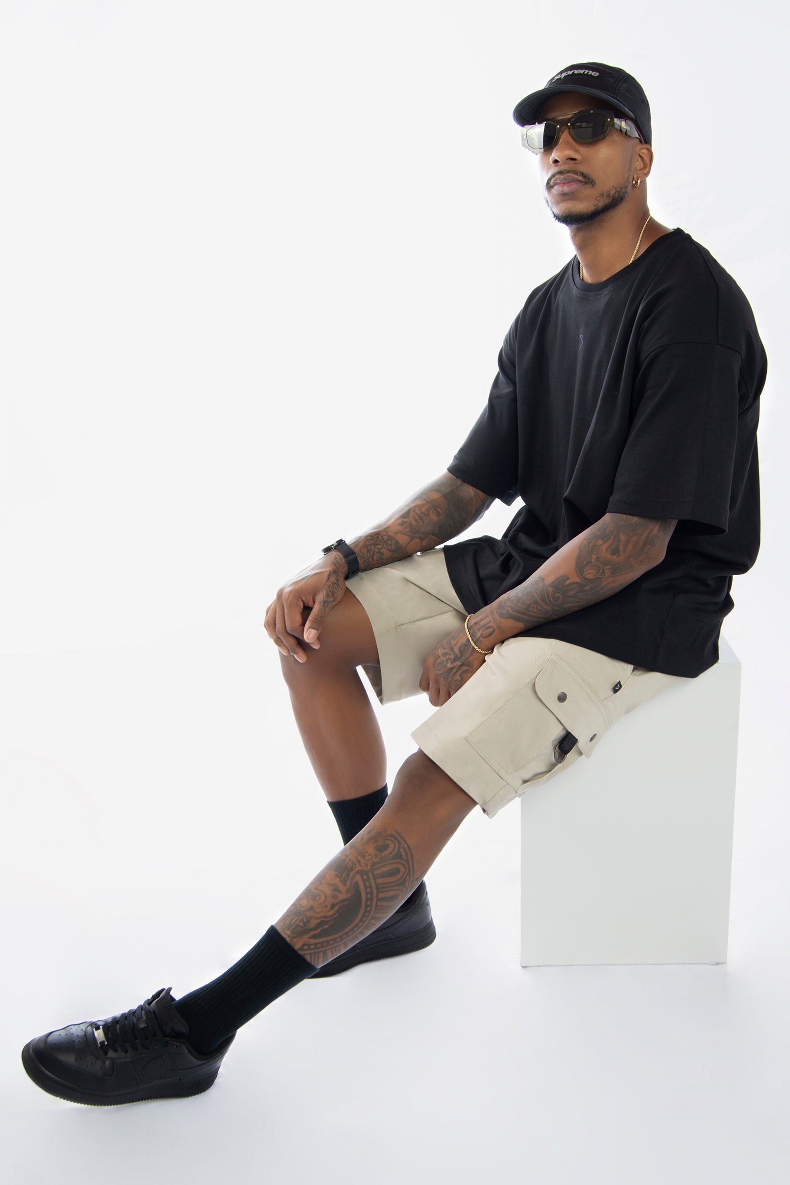 Short Cargo Xpand – Classic Fit, Beige