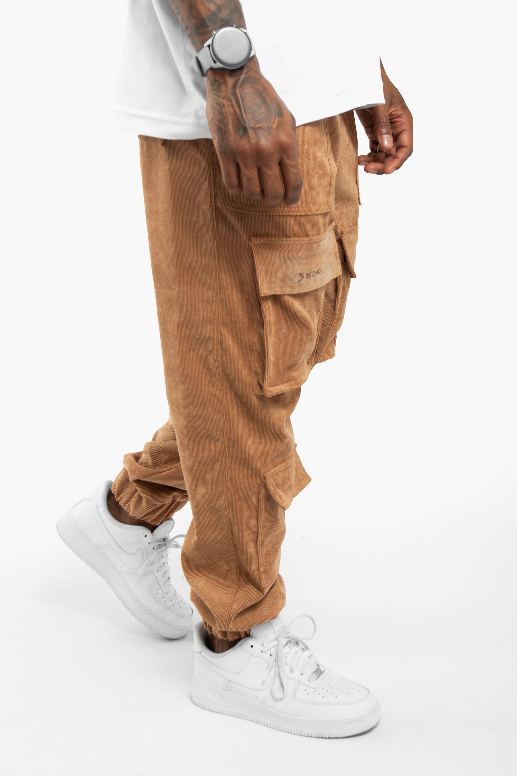Corduroy Cargo Jogger - Camel