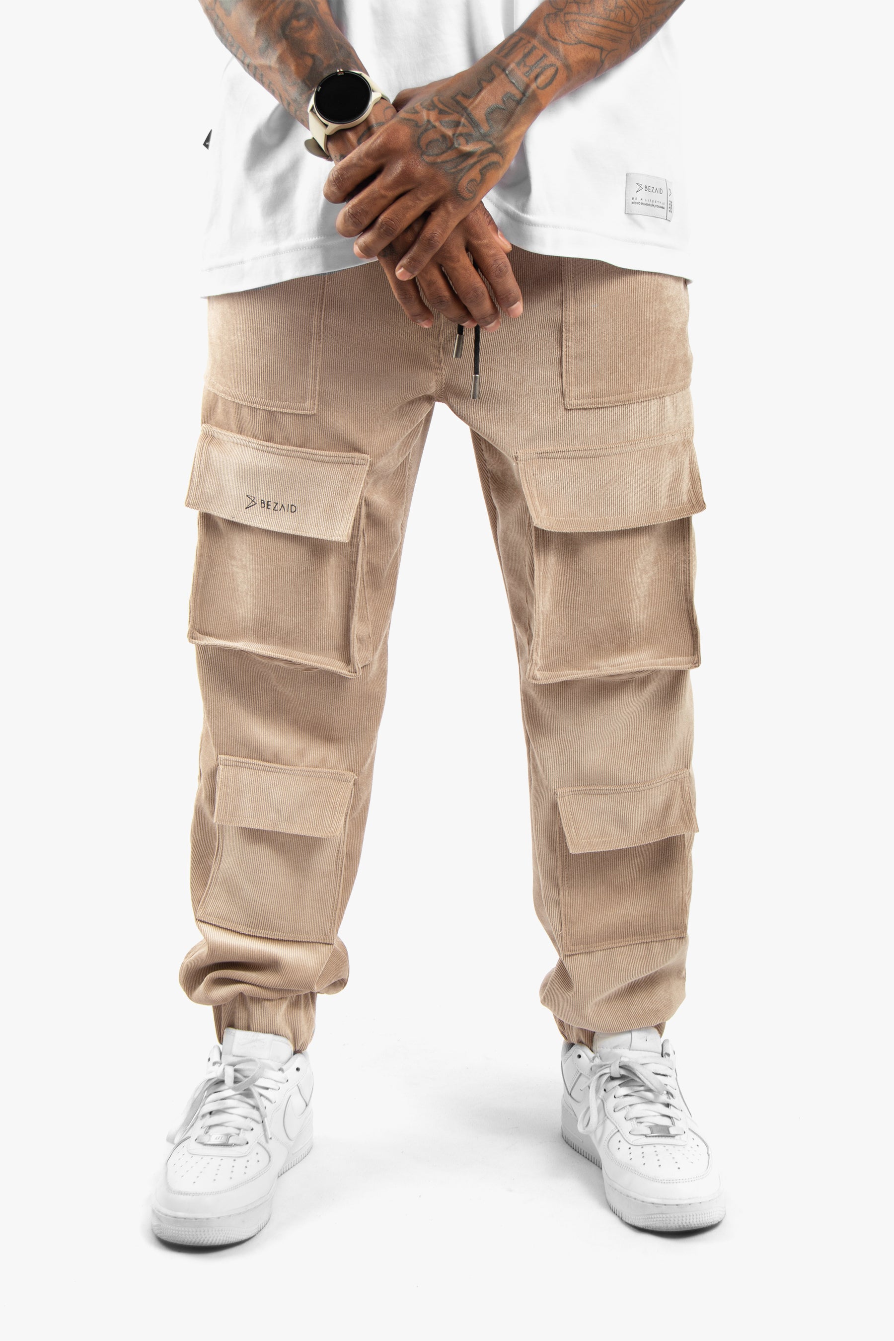 Corduroy Cargo Jogger - Sand