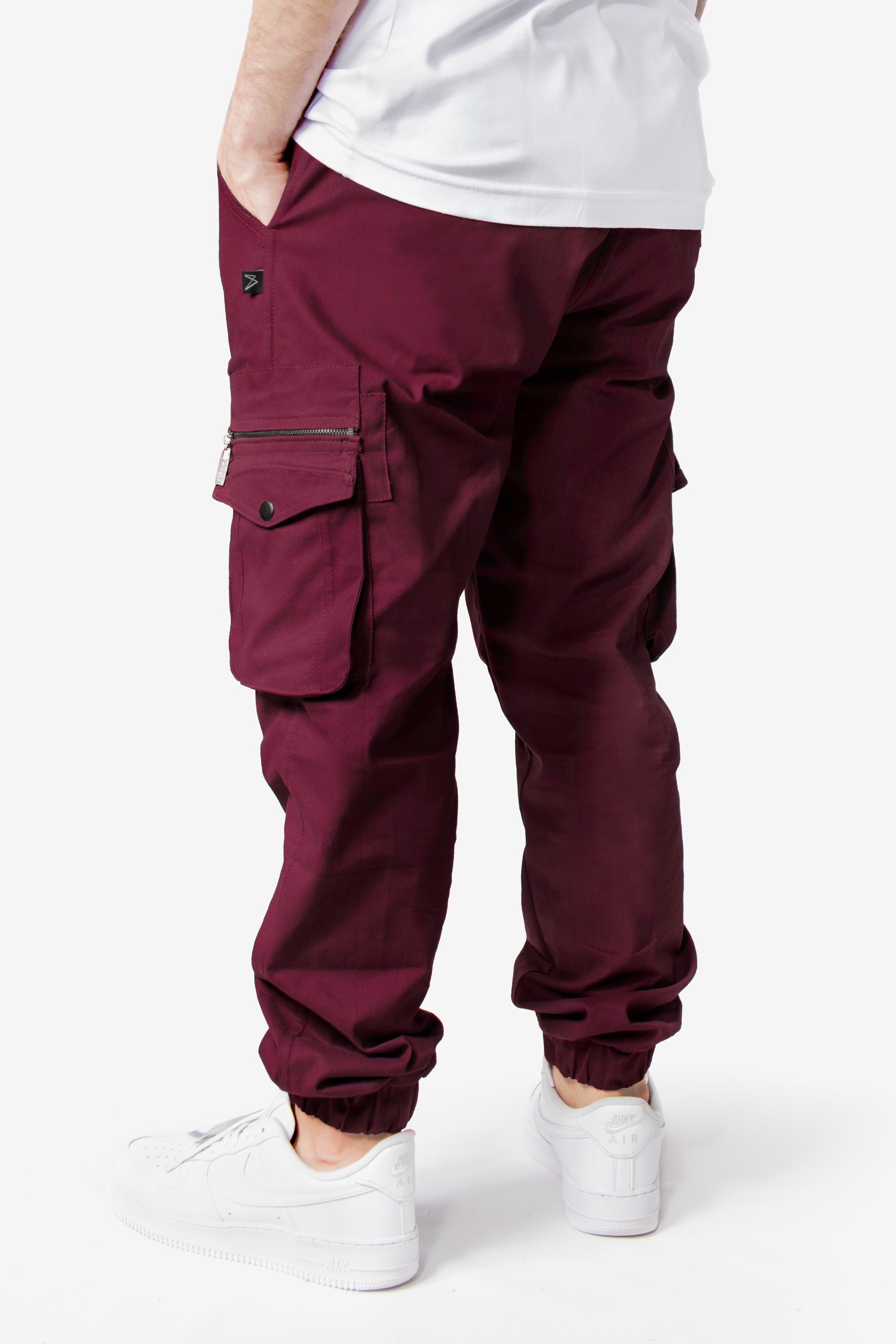 Jogger Cargo Xpand - Tapered Fit, Wine